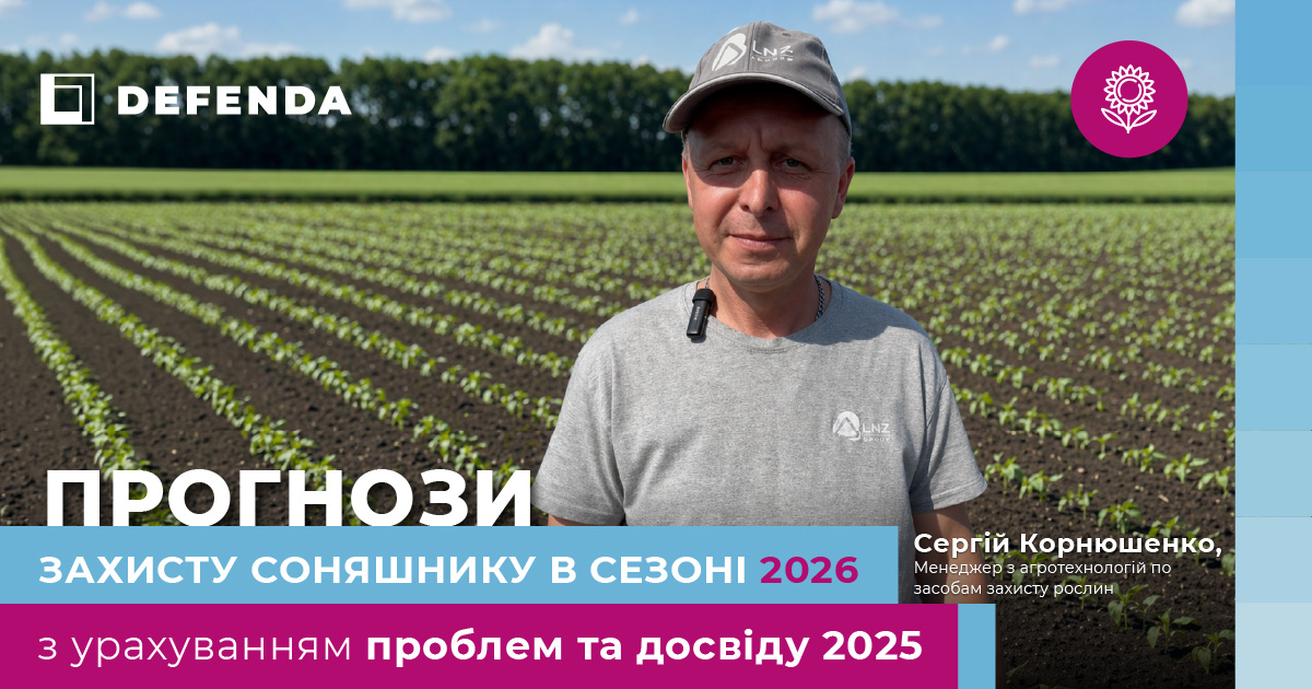 Прогнози захисту соняшнику в сезоні 2026 з урахуванням проблем та досвіду 2025 фото 1 LNZ Group