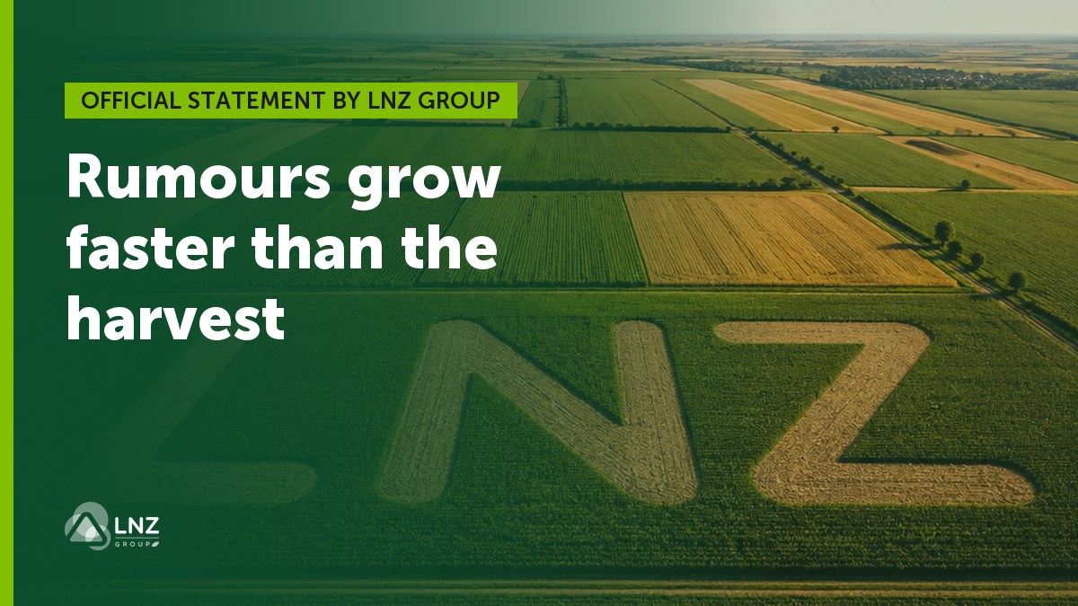 Official statement by LNZ Group: rumours grow faster than the harvest фото 1 LNZ Group